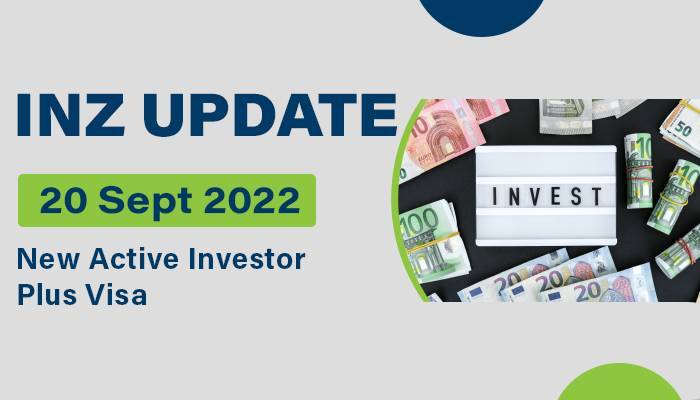 New Active Investor Plus Visa