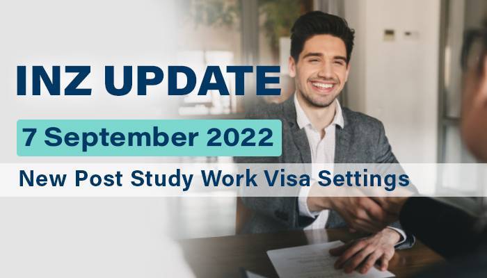 New Post Study Work Visa Settings