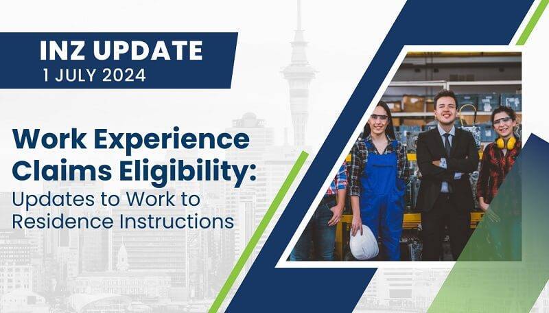 Work Experience Claims Eligibility: Updates to Work to Residence Instructions