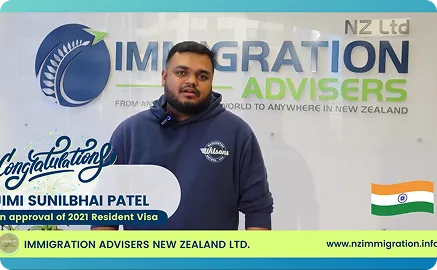 2021 Resident Visa Approval Happy Client Jimi Sunilbhai Patel Immigration Advisers NZ Ltd