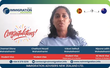 new zealand visa approval happy client wahalathantri family immigration advisers nz ltd
